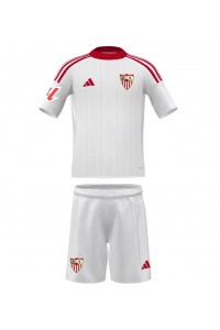 Fotbalové Dres Sevilla Dětské Domácí Oblečení 2025-26 Krátký Rukáv (+ trenýrky)